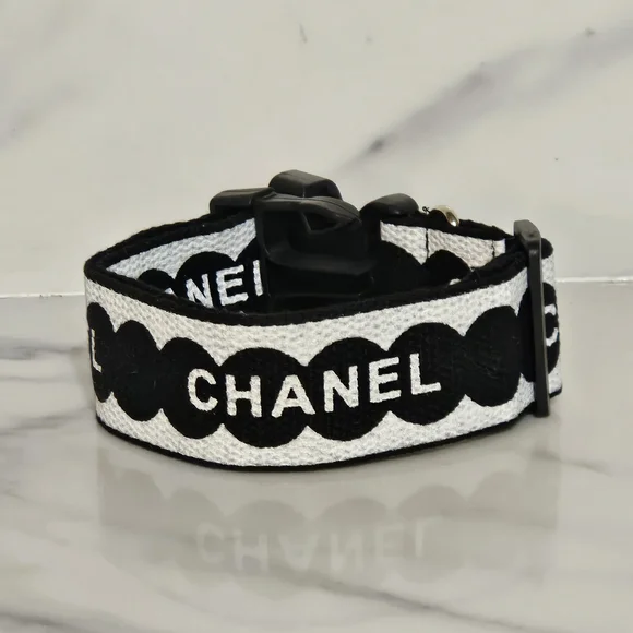 NIP - Black and White Dog Collar (Sz. L/XL) - Picture 2 of 3